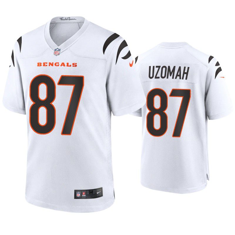 Men Cincinnati Bengals #87 C.J. Uzomah Nike White Game NFL Jersey->cincinnati bengals->NFL Jersey